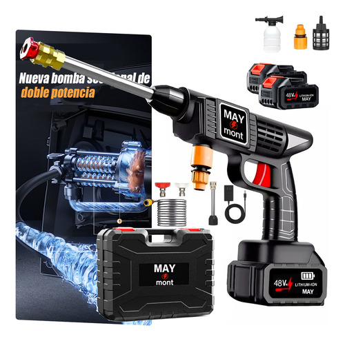 Hidrolavadora Electrica Pistola Para Lavado Autos Portatil