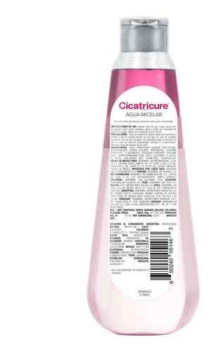 Imagen 2 de 7 de Cicatricure Agua Micelar Trifásica 400ml