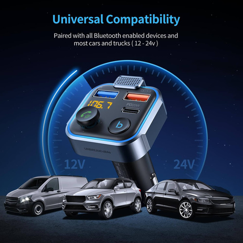 Bluetooth Receptor Autos Accesorios Autos Carga Tipo C