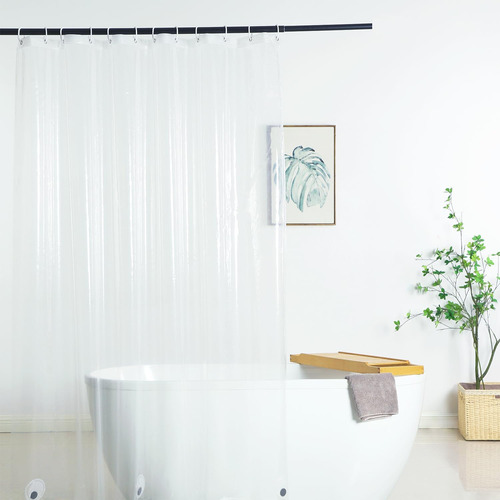 Forro De Cortina De Ducha Transparente 96 X 183 Cm