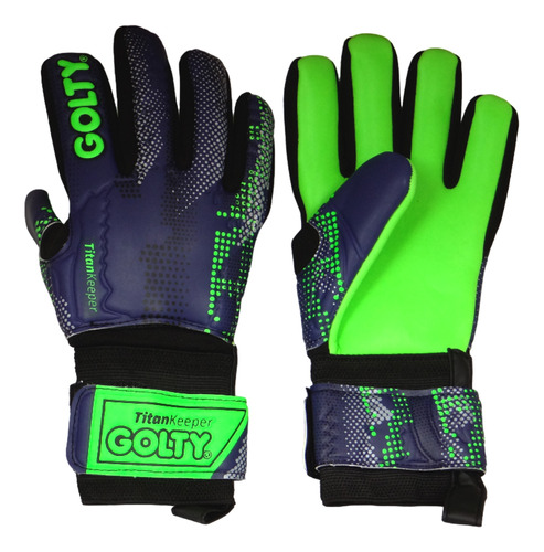 Guantes Golty Competencia Titan Keeper-azul/verde