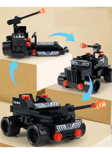 Armatodo Bloques Construccion Robot Policía De Ciudad 585pcs
