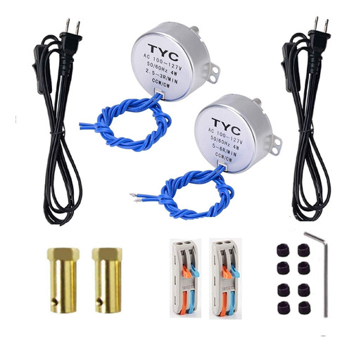 2pcs Synchronous Synchron Turntable Motor Para Copa Cup