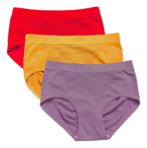 Paquete De 3 Pantaleta Levanta Gluteos Ropa Interior Mujer,g