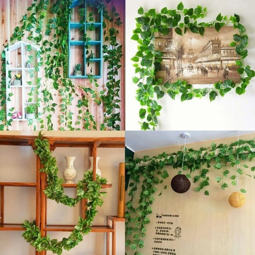 12 Enredaderas Artificiales Plantas Artificiales Decorativas