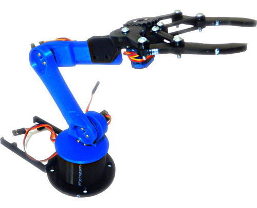Brazo Robotico Con Base Para Arduino + Pinza Armada