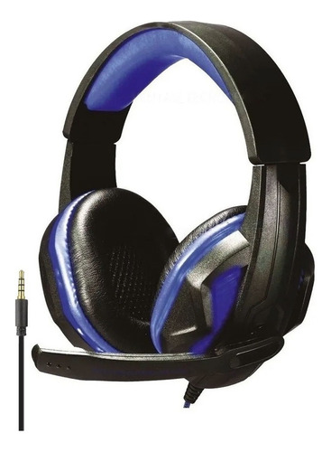 Auriculares Gamer Netmak Infinity Pc Xbox Ps4 Micrófono Color Negro