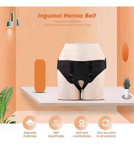 Ober Cinturón Hernia Inguinal Soporte Inguinal Transpirable