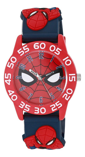 Marvel Spider-man - Reloj Analogico De Cuarzo 3d Para Ninos,