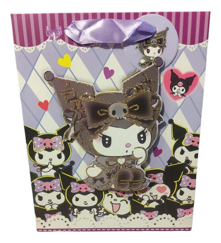 Bolsas De Regalo De Papel Diseños My Melody Kuromi 24x19cm 