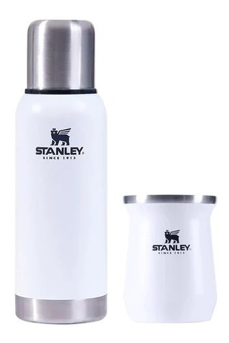 Termo Stanley Adventure De 500ml Blanco + Mate Stanley 