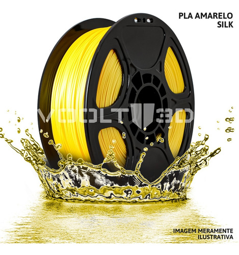 Imagem 1 de 1 de Filamento Impressão 3d Voolt Pla 1,75mm 1kg Várias Cores
