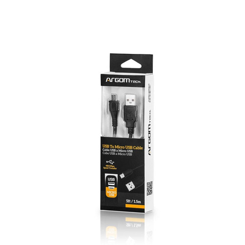 Imagen 3 de 3 de Cable Usb 2.0 A Micro Usb 1.5 M Argom *itech