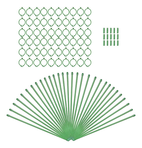 30x Soporte De Jaula De Plantas Con Anillos Multiusos Para .