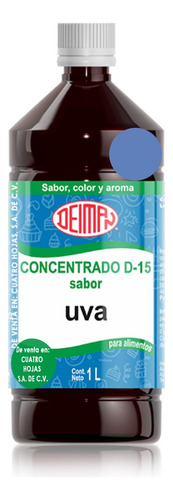 Concentrado Saborizante Sabor Uva D-15 Deiman 1 L.