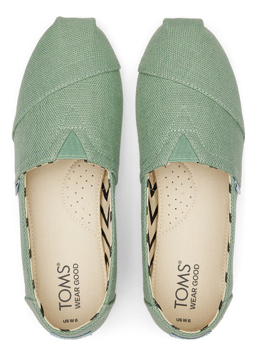 Alpargatas Toms Fro Sag Hrtg Cvs Medium Green Mujer