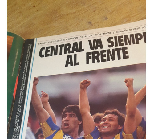 Revista El Grafico Nº 3704 1990 Rosario Central Al Frente