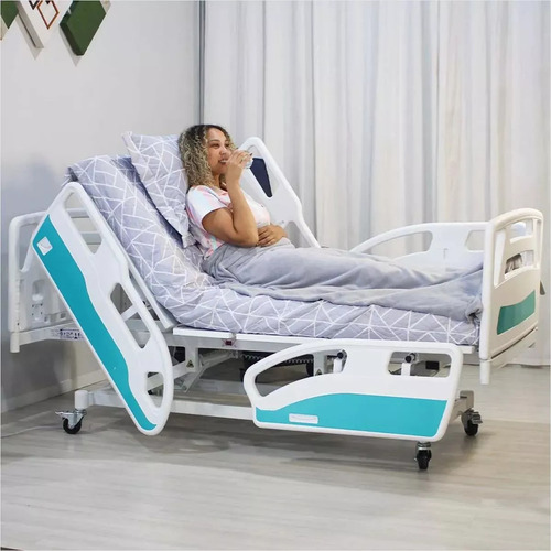 Cama Hospitalar Elétrica Trendelemburg + Pro Clive Articulada Posição Poltrona + Colchão D33