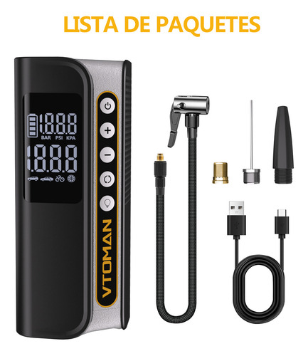 Vtoman X6 Compresor Inflador Bombas De Aire Para Coches
