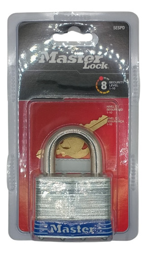Candado Laminado Master Lock 3espdlf Gris