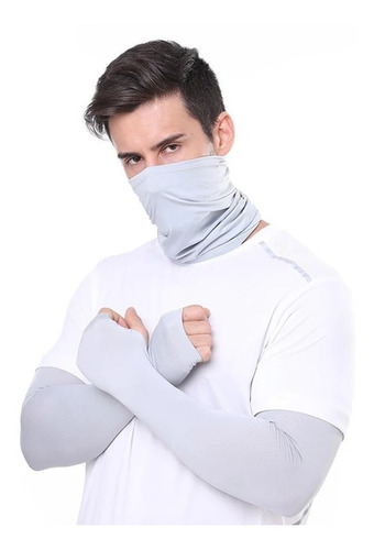 Imagen 6 de 10 de Mangas Protectora Brazos Elasticidad Con Protección Sol Uv
