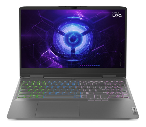 Laptop gamer  Lenovo LOQ LOQ 15IRH8 storm grey 15.6", Intel Core i5 12450H  8GB de RAM 512GB SSD, NVIDIA GeForce RTX 3050 144 Hz 1920x1080px Windows 11 Home