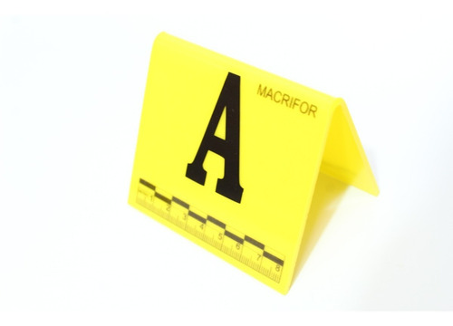 Numeradores Criminalística A-z Amarillo
