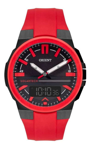 Relógio Orient Masculino Solar Tech Anadig Mtspa004 P1vx