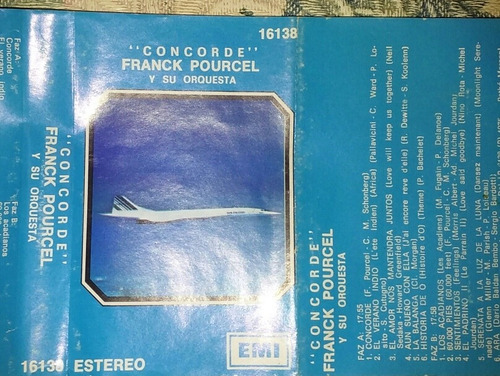 Concorde Frank Pourcel Y Su Orquesta Cassette Original