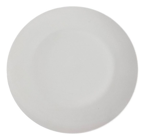 Platos Trinche De Porcelana Elegante De 26 Cms Italo 4 Color Blanco Lisa