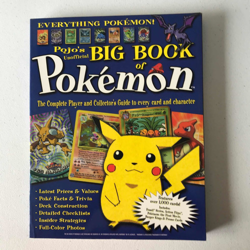 Enciclopédia Pokémon Pojos Unofficial Big Book Of Pokémon
