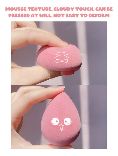 Esponjas Para Maquillaje 4 Pzs Bases Polvos Uso Seco Humedo