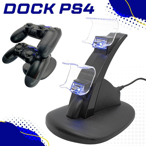 Carregador Controle Ps4 Suporte Dock Duplo Playstation 4