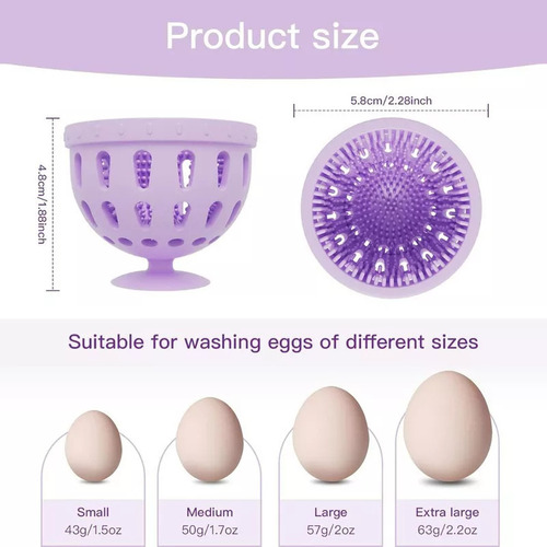 ( Limpiador De Huevos De Silicona Para Huevos Frescos,
