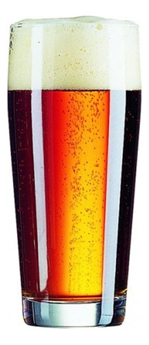 12 Vasos Vidrio Cerveza Tarro Cervecero Will Becher Lumincar Color Transparente