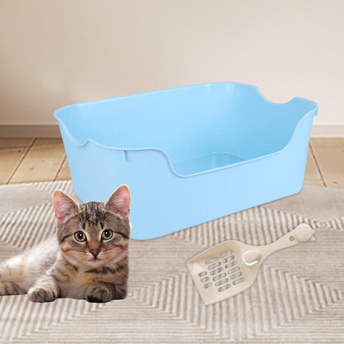 Caja De Arena Para Gatos Bandeja De Arena Para Mascotas Con
