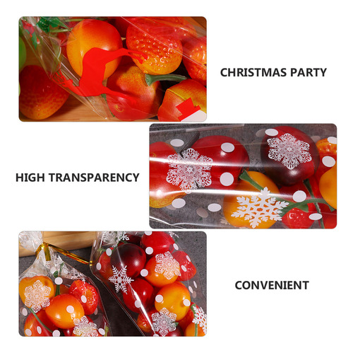 . Bolsas Triangulares De Celofán For Navidad, 200 Unidades