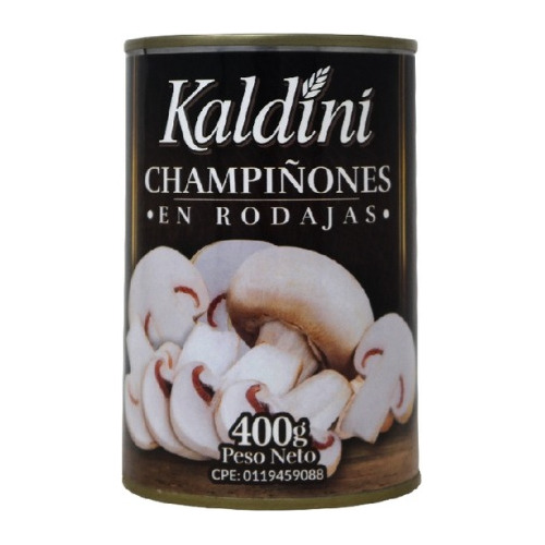 Lata Champiñones Rebanados Kaldini 400gr 0503 1.75 Ml.