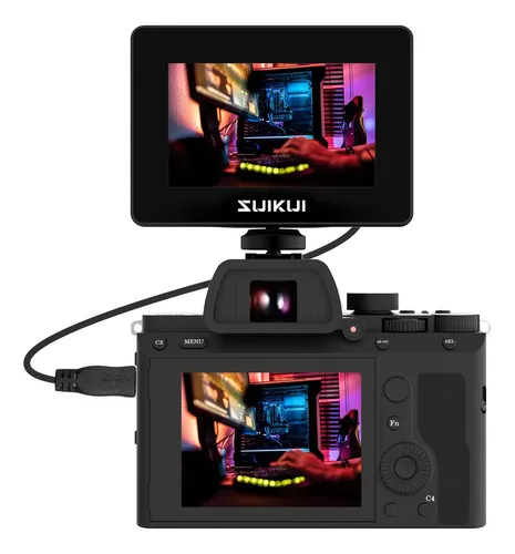 Monitor De Câmera Suikui Rh35 Gravação Ilimitada 1080p 30fps