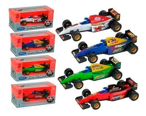 Auto Formula 1 Welly Metal 1:36 Pullback Jugueteria Bloque