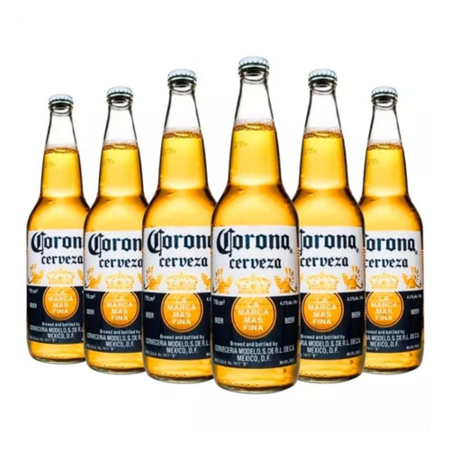 Cerveza Corona Porron 710 Ml X6 Botella - Go Bar®