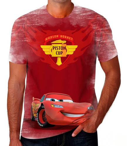 Camiseta Camisa Relâmpago Mcqueen Desenho Envio Rápido 01