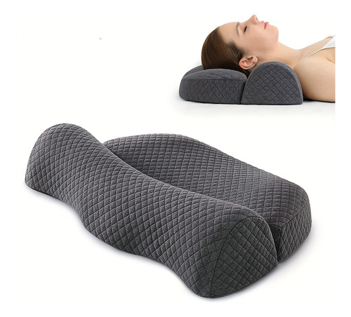 Almohada Moderna De Espuma Viscoelástica Tejida, Cuello Suav