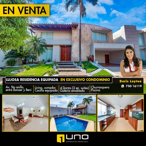   Hermosa Residencia Equipada En Exclusivo Condominio De La Zona Norte