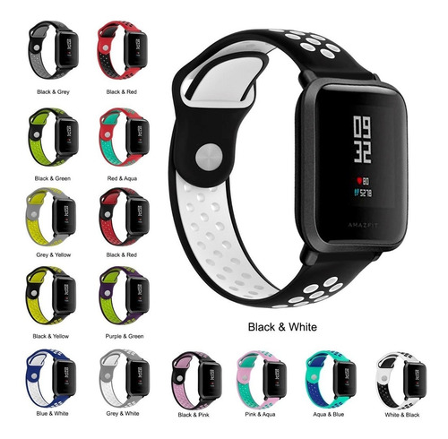 2 Correas Transpirables Para Xiaomi Amazfit Bip + Mica