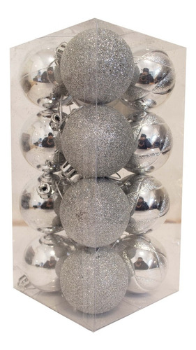 Bolas Navideñas Arbol Adorno Casa Decoración 5cm Set X16  