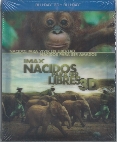 Nacidos Para Ser Libres Imax Bluray Nacional 3d +2d Impecabl