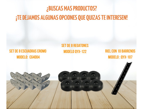 Set 8 Esquineros Cubo Grande Cromado Flycase Mod. Cg3209