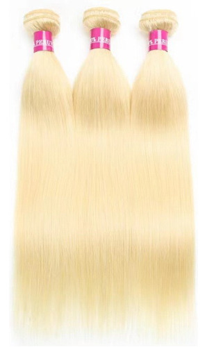 Mega Hair: Cabello Humano Ondulado En La Pantalla Rubia, 40