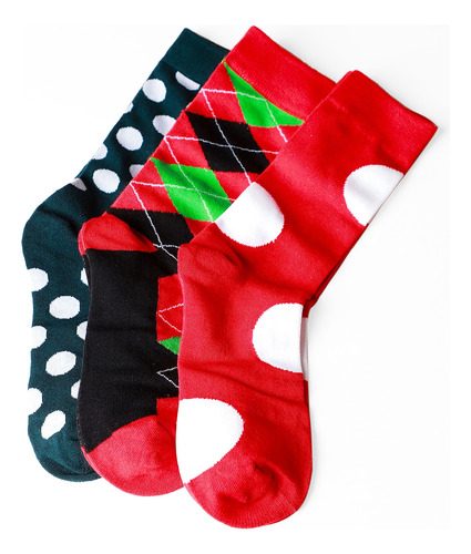 Calcetines Figuras 3pz Unisex/unitalla Marca Lob®